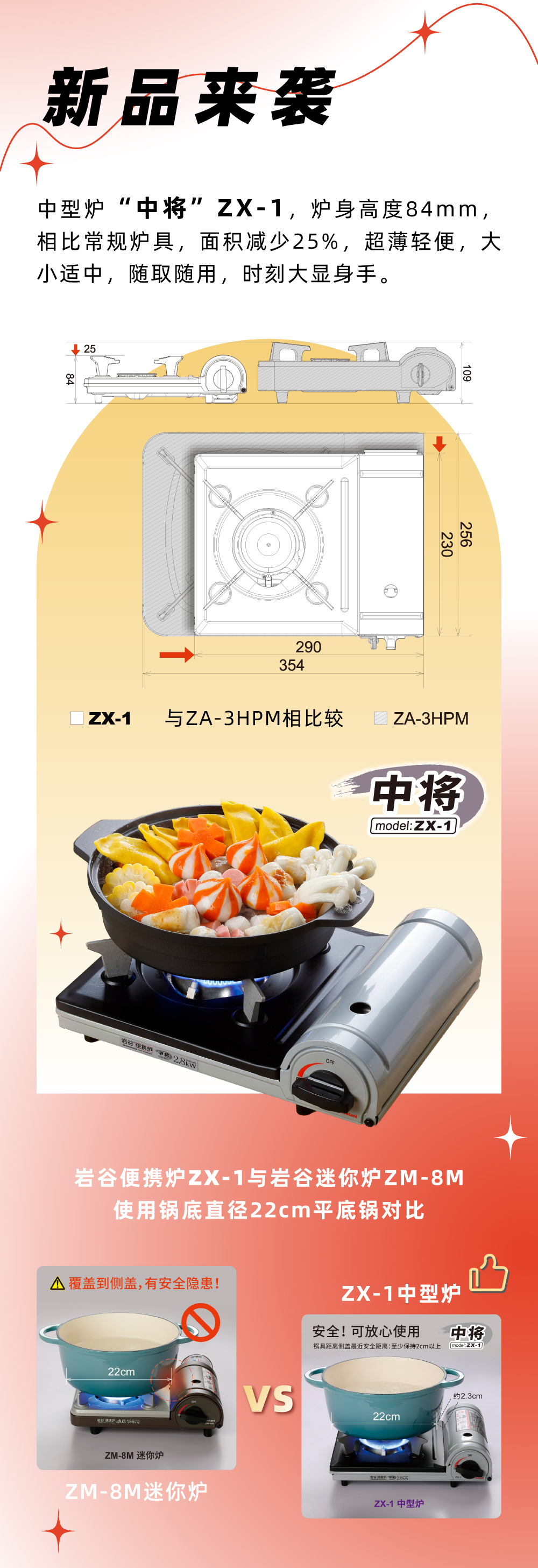 乐动在线登录官网便携炉ZX-1，炉身高度84mm，相比常规炉具，面积减少25%，
超薄轻便，大小适中，随取随用，时刻大显身手。